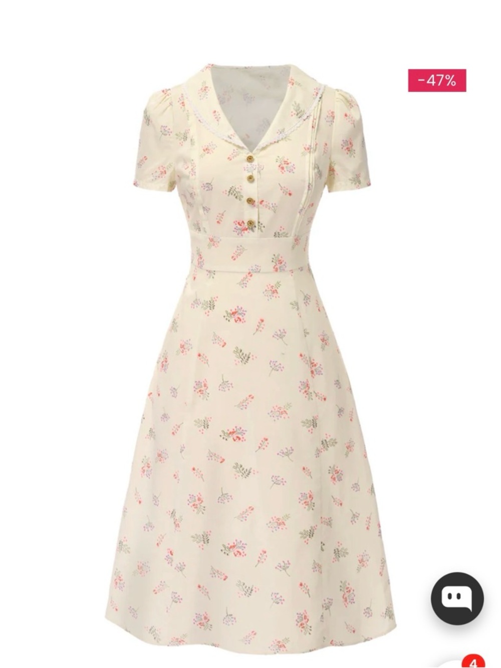 NWT Retro Stage 1940s floral dress